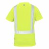 General Electric HV Safety T-Shirt, Short Sleeve, Black Bottom 2XL GS116G2XL